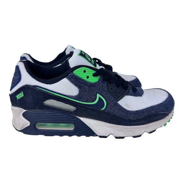 Nike Air Max 90 SE Scream Sneakers Mens US 6 White Round Toe Lace Up DN4155-001 - Picture 1 of 10